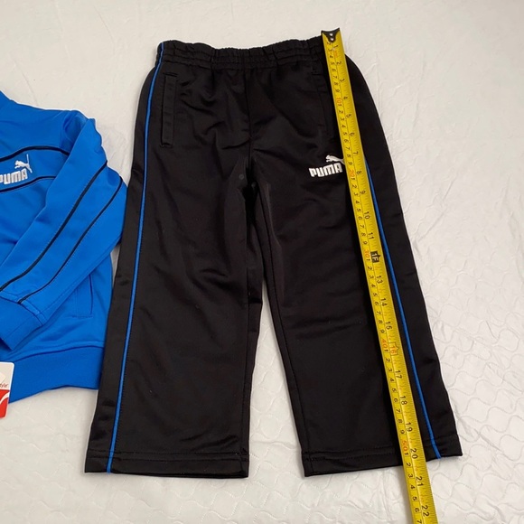 Puma blue jacket and black pants tracksuit set 2T - Picture 10 of 15